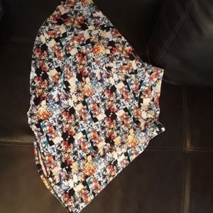 Skirt size XS xiliration floral print skater skirt